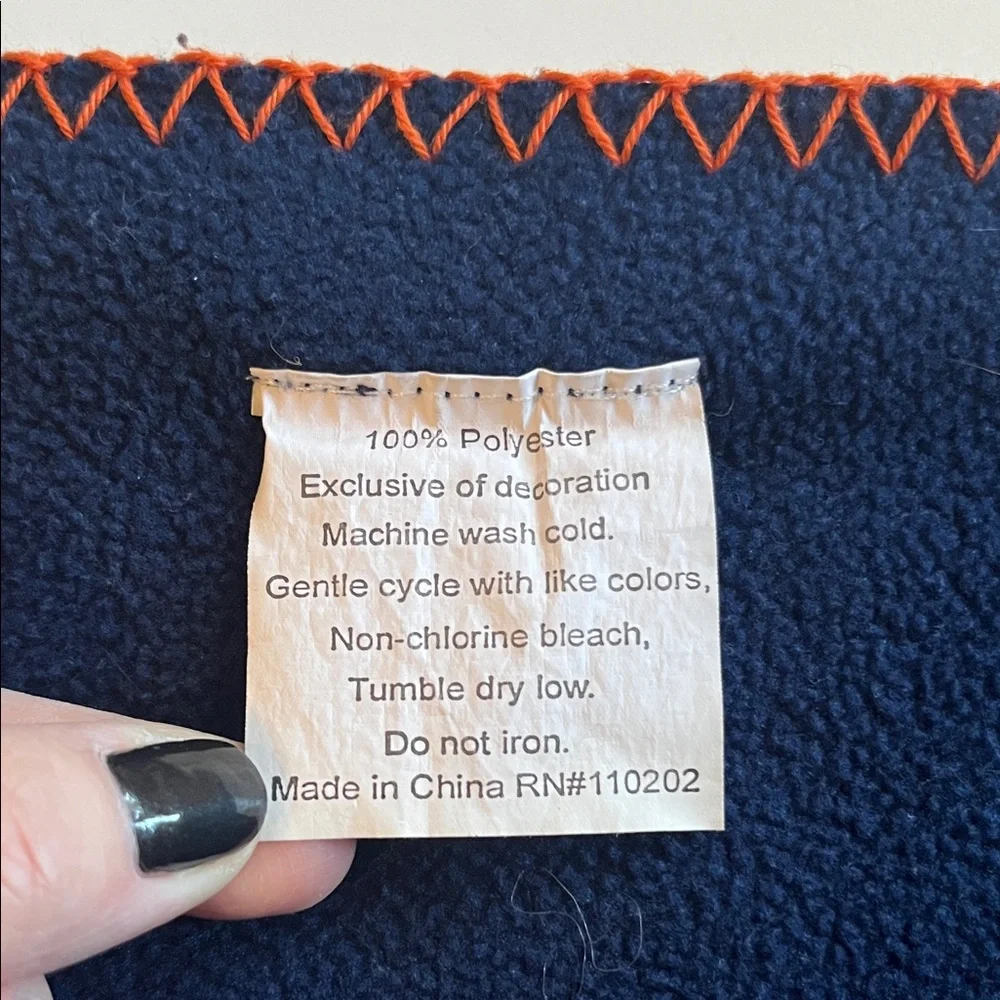 🧡💙 Auburn University Navy Blue Fleece Blanket | Tigers Fan Throw 💙🧡